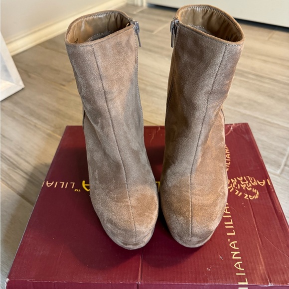 Fall toupee chunky platform ankle boots - Picture 2 of 5